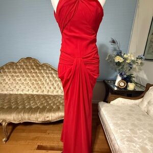 Elegant Red Evening Gown NWT